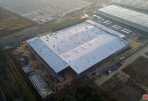 沌口薛峰|安波福电气系统分配武汉工厂项目主体结构封顶