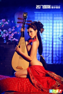 雕花奁，美人凝妆の汉阳艺术写真