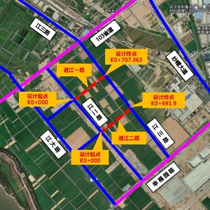汉南|通江一路延长段建设工程、通江二路延长段建设工程