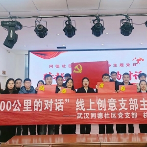 沌口街道同德社区|跨越1000公里,这场联合主题党日超赞!