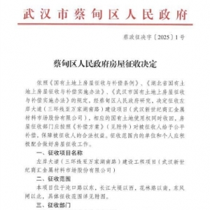 左岸大道沌口段(三环线至万家湖南路)“拦路虎”即将征收