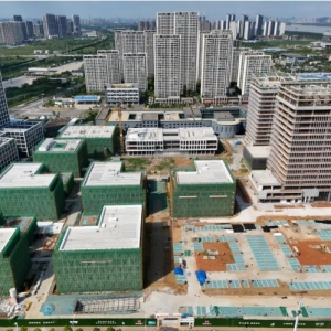武汉经开区|300余名建设者奋战一线 军山未来创新港冲刺年底竣工