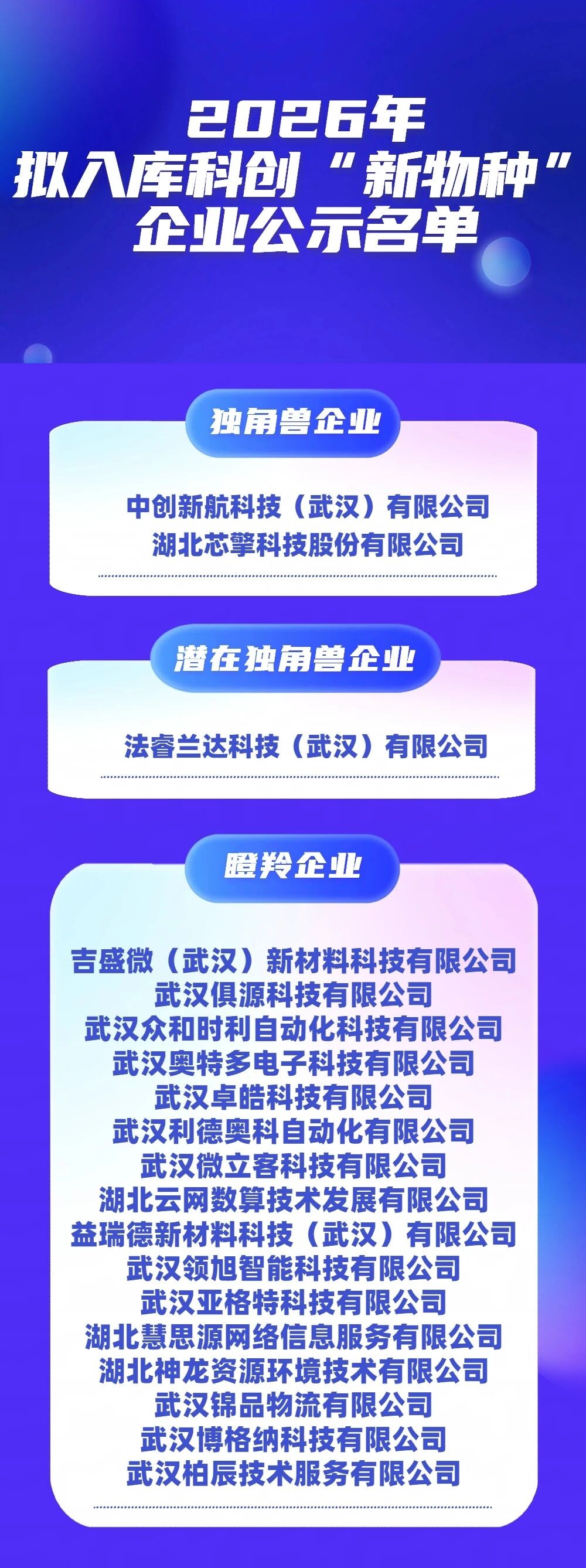 全省仅2家省级独角兽企业 均来自武汉经开区