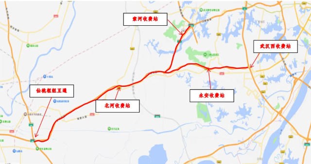 紧急提醒!沌口(武汉西)→仙桃高速将临时封闭