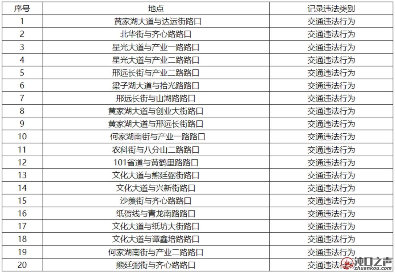 注意了!沌口新增一批“电子眼”!