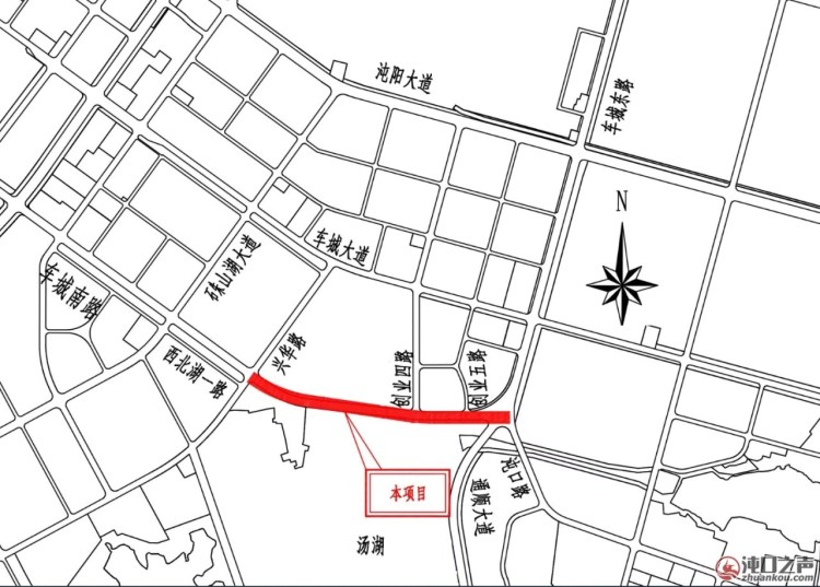跨越汤湖！沌口环线车城南路（桥梁）工程方案公示