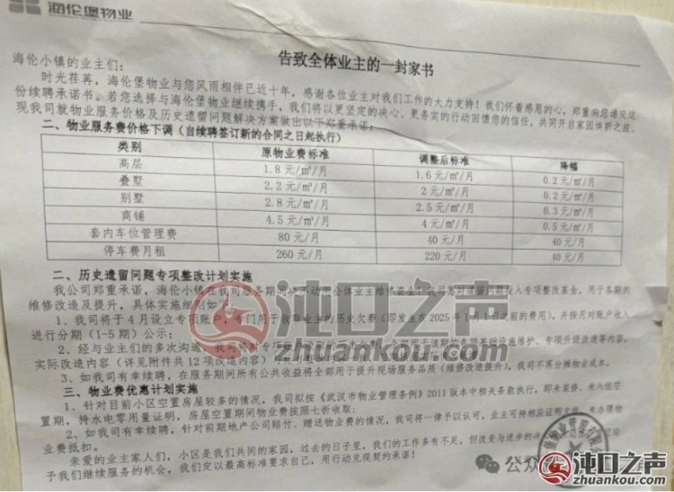 物业费居高不下，沌口何时盼来“减负春风”！