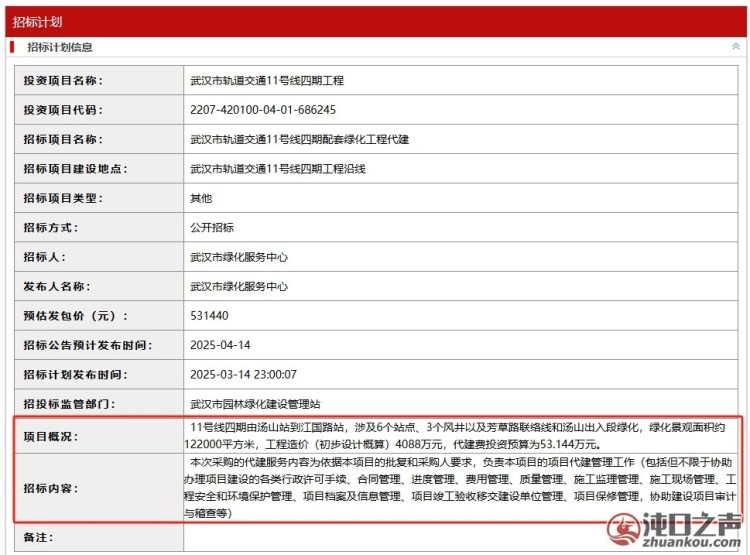 武汉经开区|3号线二期启动绿化配套建设！