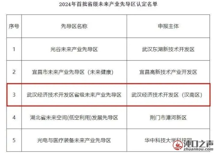 武汉经开区入选首批省级未来产业先导区